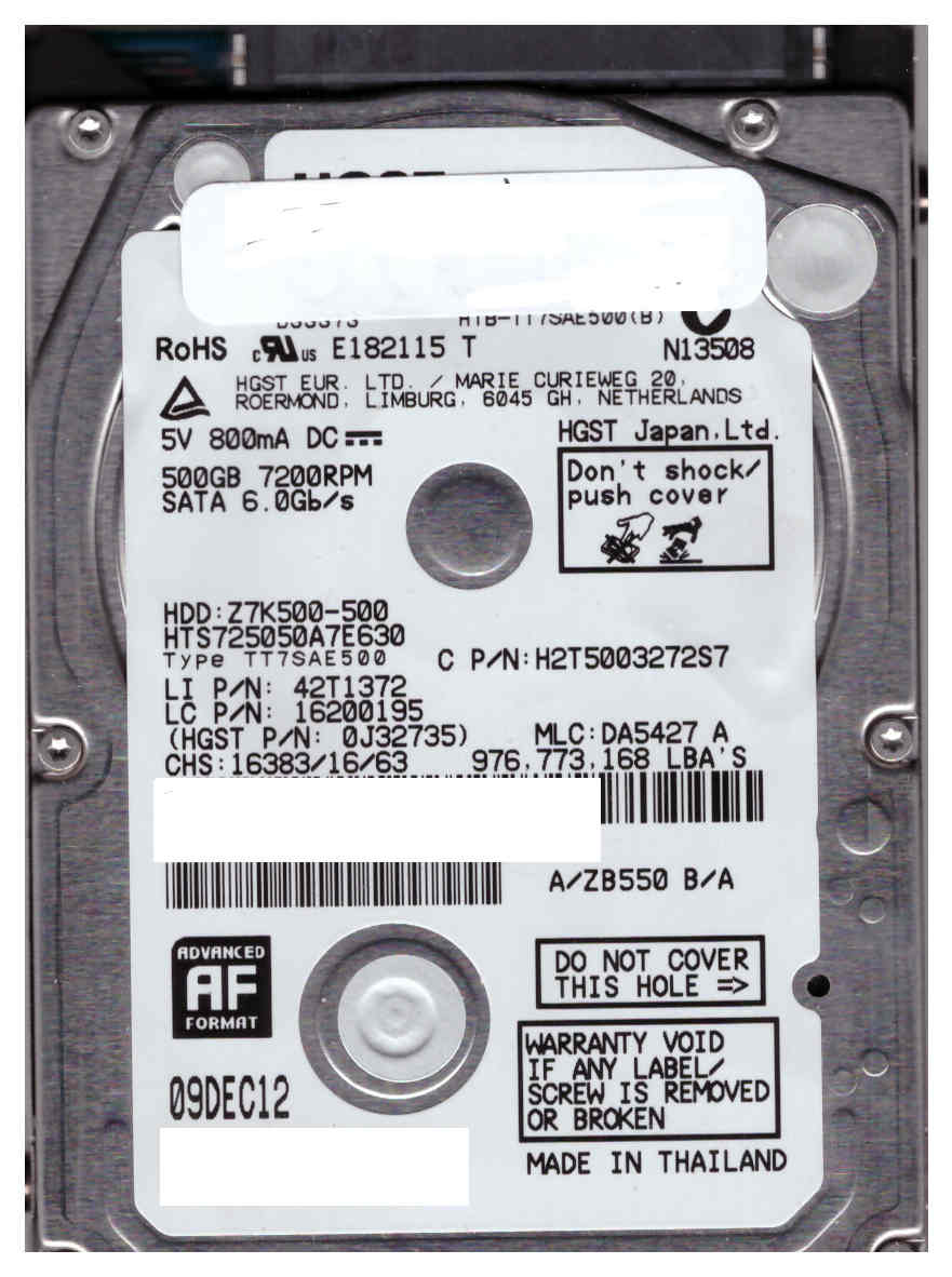 Z7K500-500 for data recovery